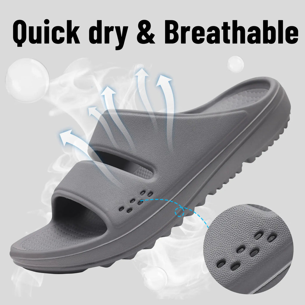 Bebealy Women Orthopedic Slippers With Arch Support Outdoor Men Slippers Soft Antiskid Home Slippers Indoor EVA Cloud Slippers