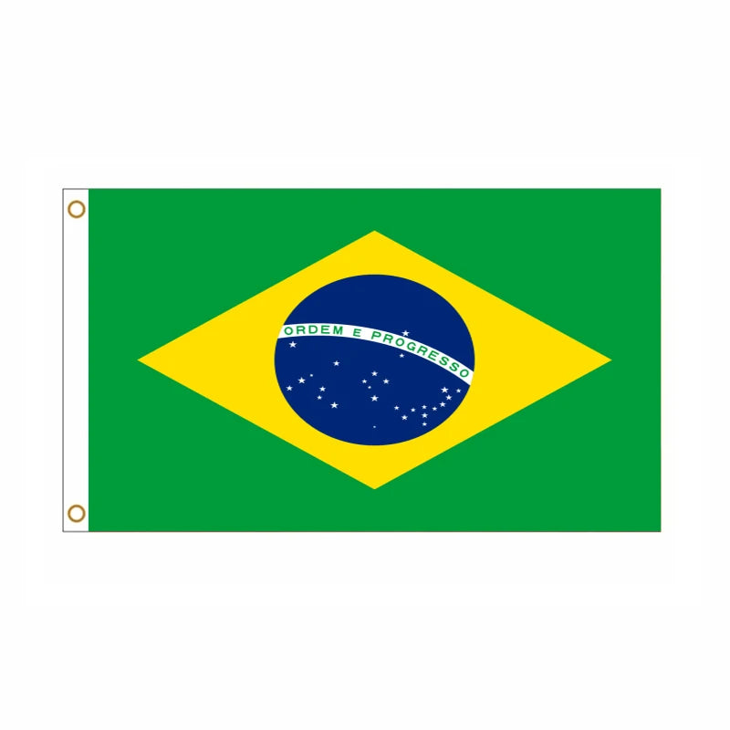 5 Pcs/lot Brazil National Flag 90x150cm Brazil Flag The Federative Republic of Brazil National Flag wholesale