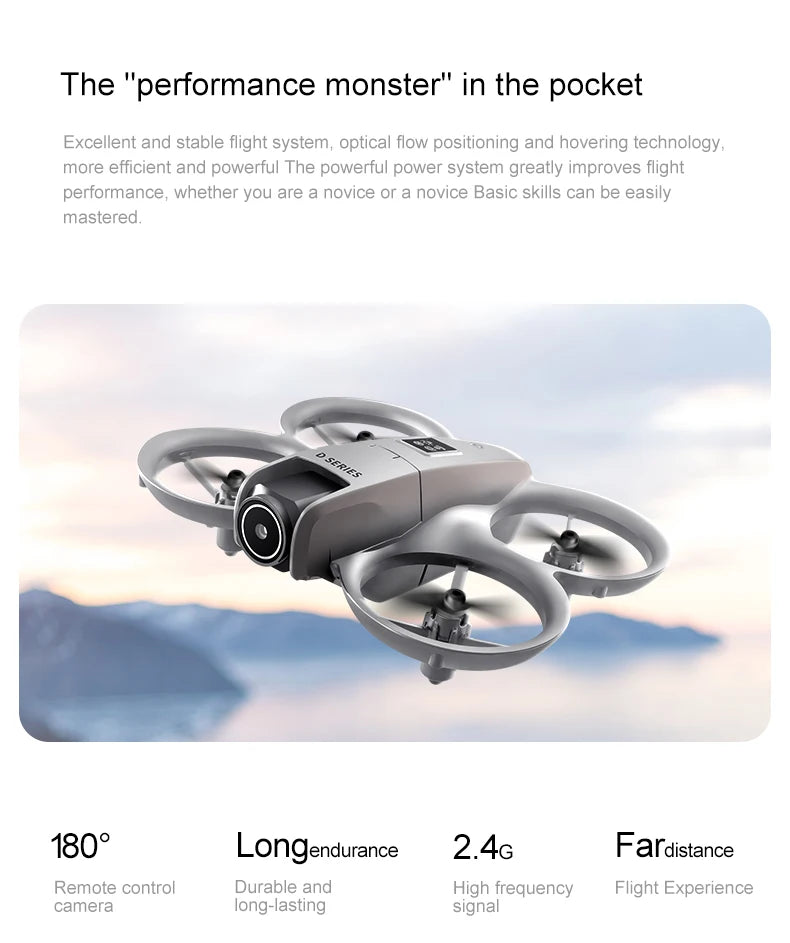 D16 Drone 8K HD With FPV Dual Camera RC Brushless Power Motor 5G WIFI Smart Obstacle Avoidance Profesional Aerial Quadcopter Toy