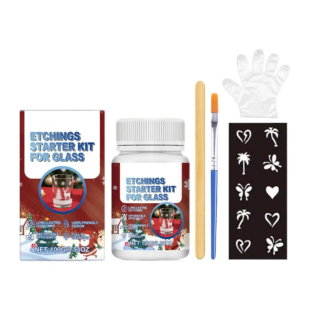 Easter Arts and Crafts Glass Handicraft Engraving Kit with 6 Tools Engraving Kit for Glass Beginners That Creates Engraving