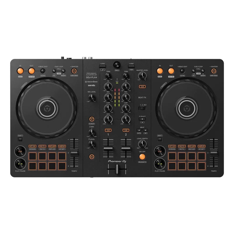 DJ Pioneer DDJ-FLX4 Beginner DJ Digital Controller for Live Streaming and Bar DJing