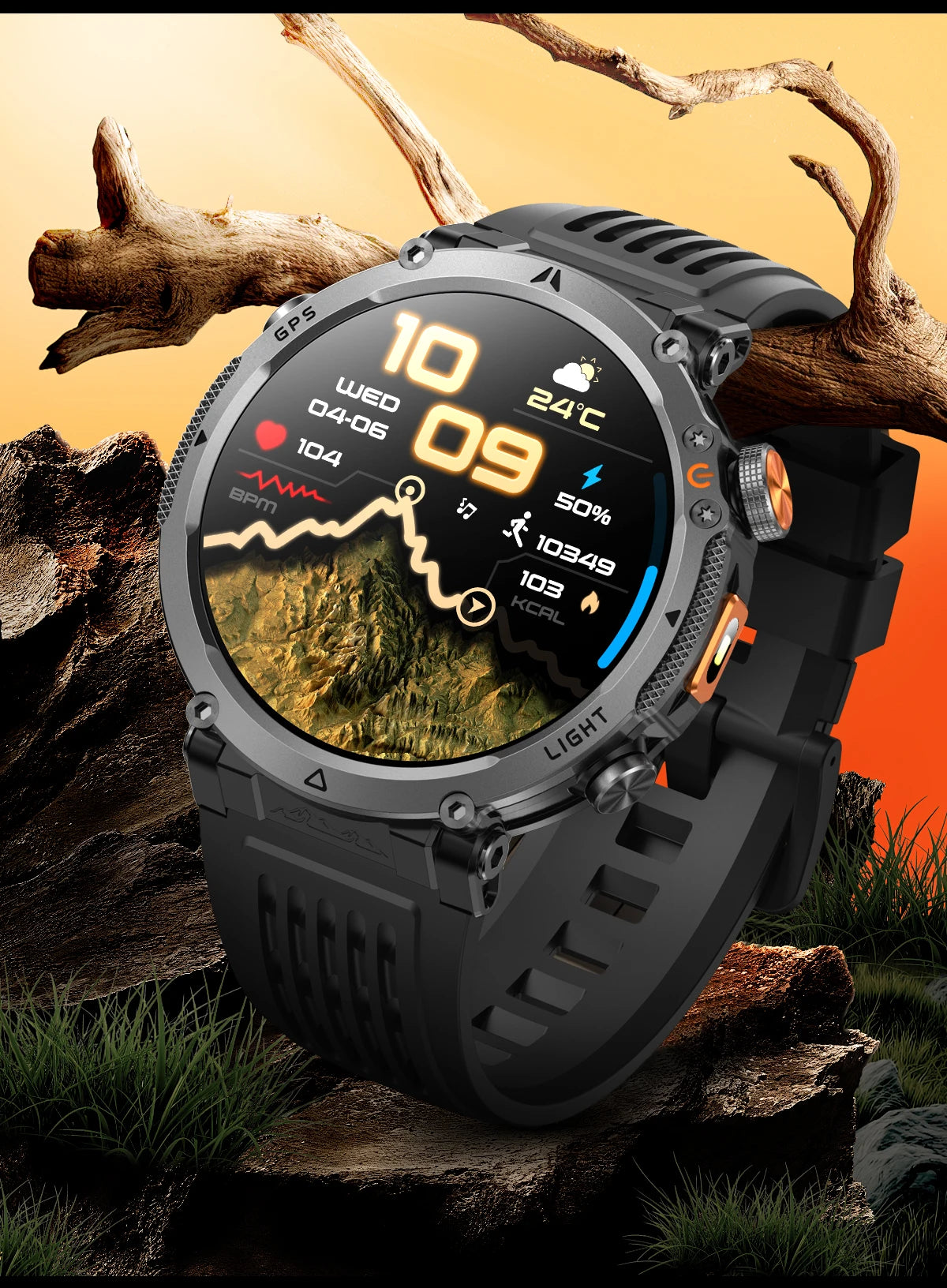 2026 New GPS Ultra Outdoor Sports Smart Watch 1.7" AOD Compass 5ATM Waterproof 170+ Sports Man Durable Military Call Smartwatch