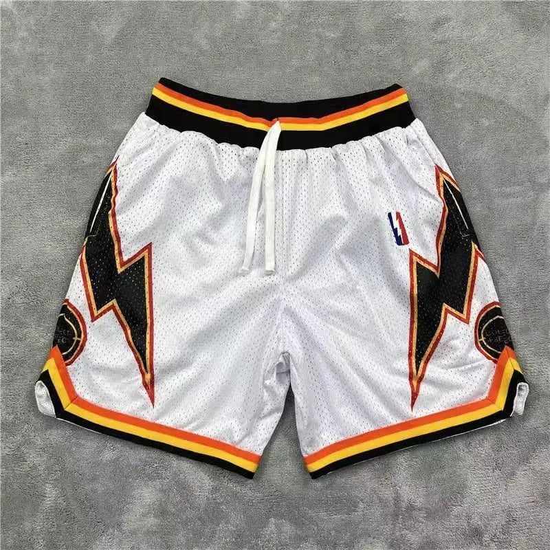 American Retro Embroidered Sports Shorts Men's Loose Casual Simple Personalized Four-point Basketball Pants Male Sportswear