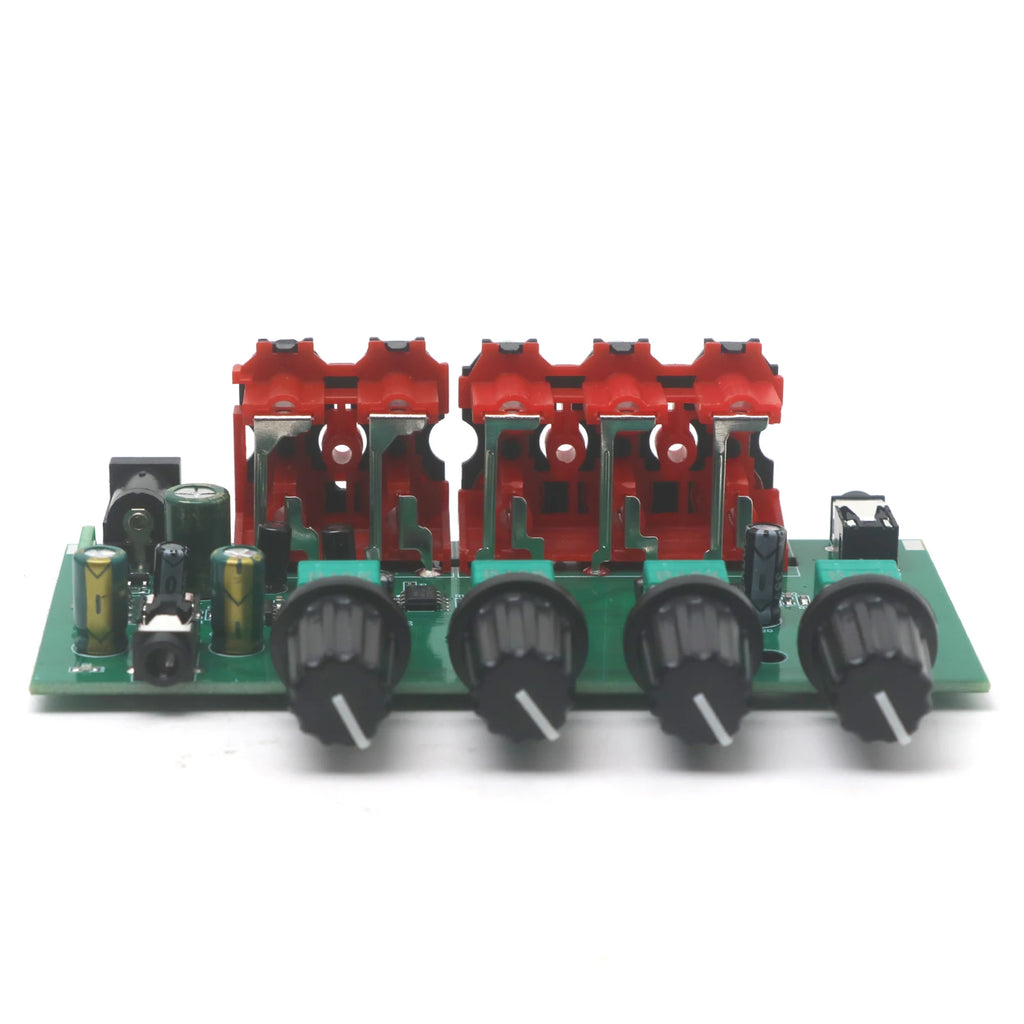 4-in/2-out Stereo Audio Mixer - RCA & 3.5mm Inputs Auto-Mixing No Switching Required Volume Control Drive Headphone Amplifier