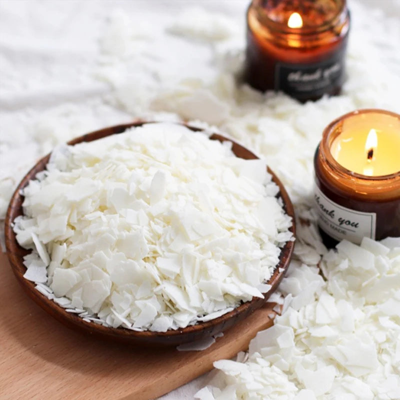 250g/500g Natural Soy Wax Granular DIY Candle Making Supplies Scented Candle Raw Material Smokeless Candle Wicks Making Crafts
