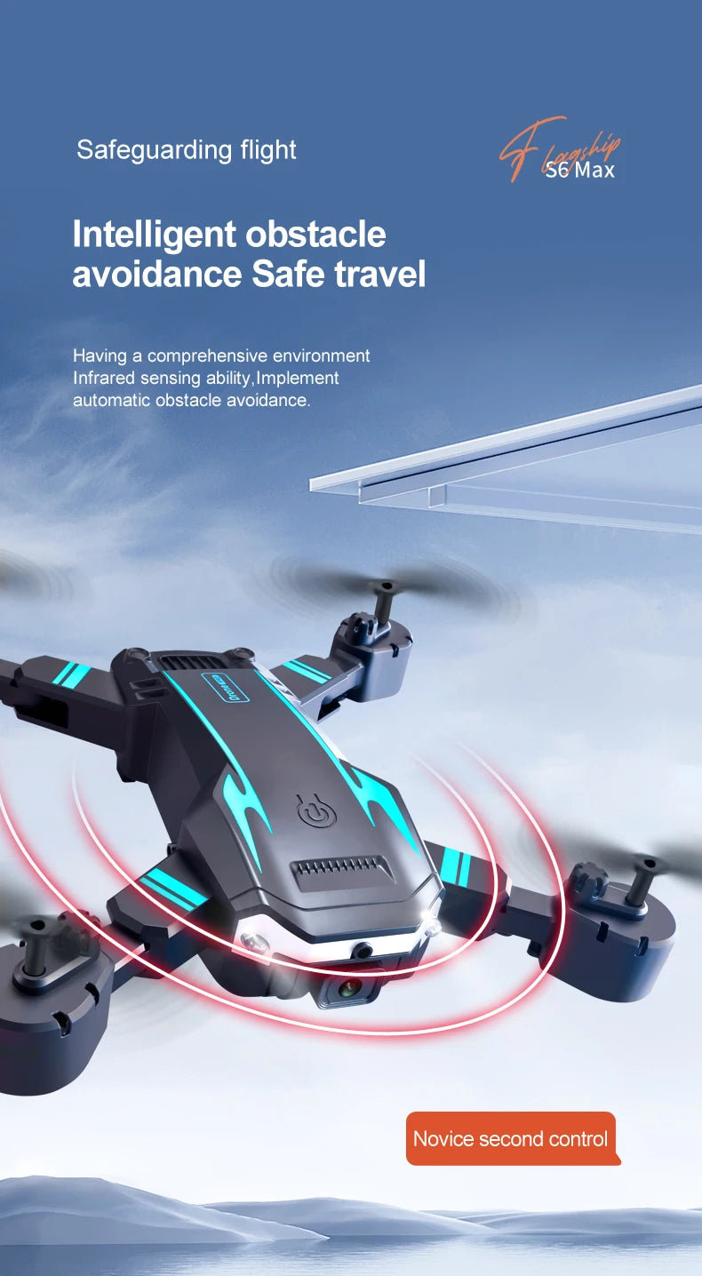 2025 NEW S6 Drone 5000M 8K 5G Professional Aerial Photography HD Wifi FPV Avoiding Flow Obstacles Four Rotors Helicopter Toy