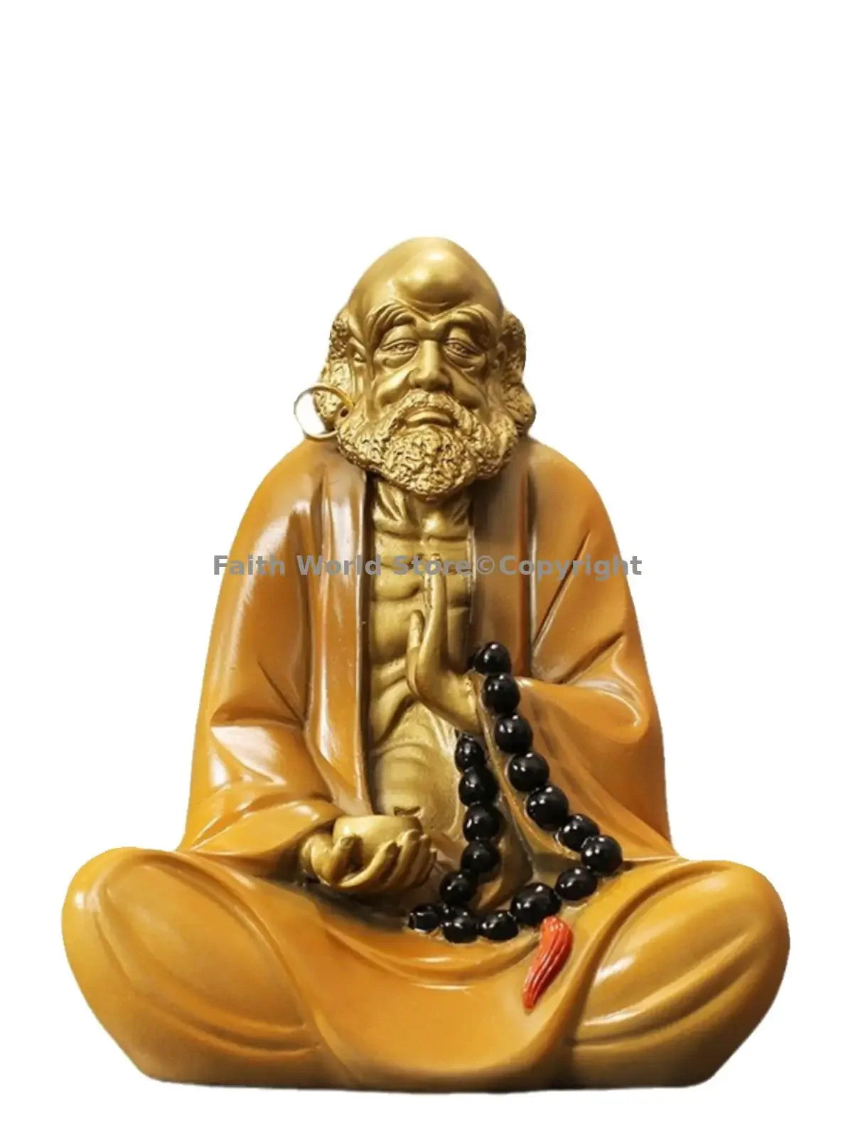 Buddhism Spiritual Art Bronze Sculpture Dharma Buddhist saints Chan sect Dhyana Zen Bronze carved home decorative Sitting Buddha