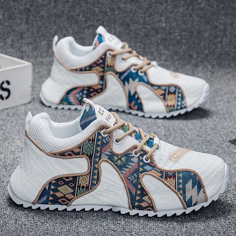 Chunky Sneaker Plus Size 45 46 47 48 Men Designer Shoes Fashion Casual Leather Mesh Breathable Increased Internal Platform Shoes