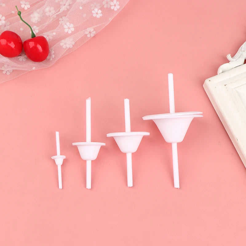 8pcs Lily Flower Holder Cupcake Stand Icing Cream Cake Flower Studs Decorating Tool Nail Baking Tools