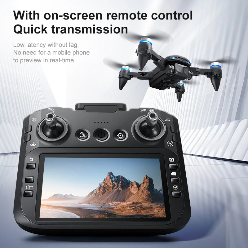 2025 NEW D5 Drones 4K HD Professional Remote Control Helicopter Plane RC Dron With Screen obstacle avoidance FPV Quadcopter Toys