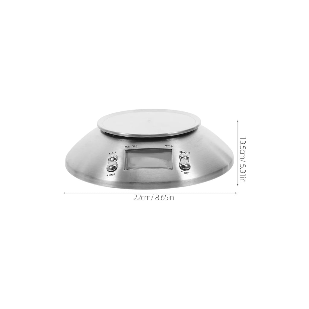 Digital Kitchen Scale Stainless Steel High Precision Electronic Food Weighing Scale Large Capacity Measuring Grams For