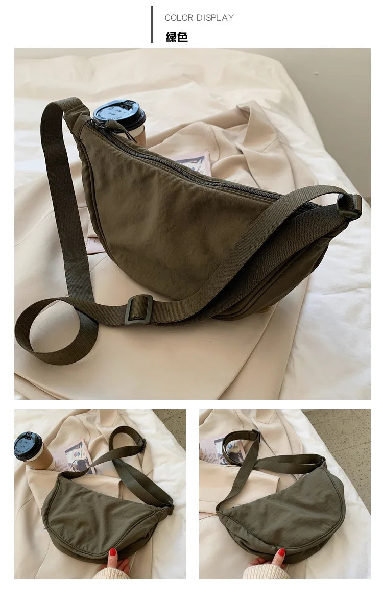 Convenient casual nylon women's crossbody bag shoulder bag large capacity handbag women's travel shopping bag women's wallet