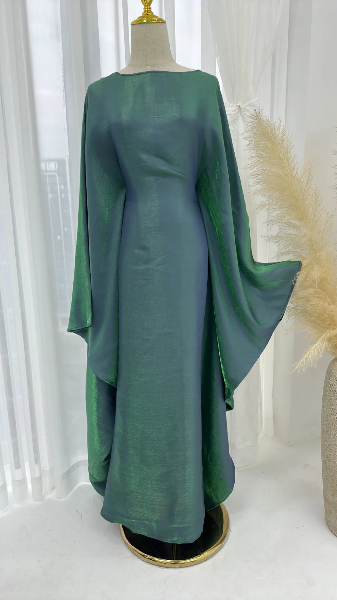 Ele Loose Robe Dr iny Fabric Par Dr Spring Summer Glowing Long Dr Women's plus Size Ele Gown