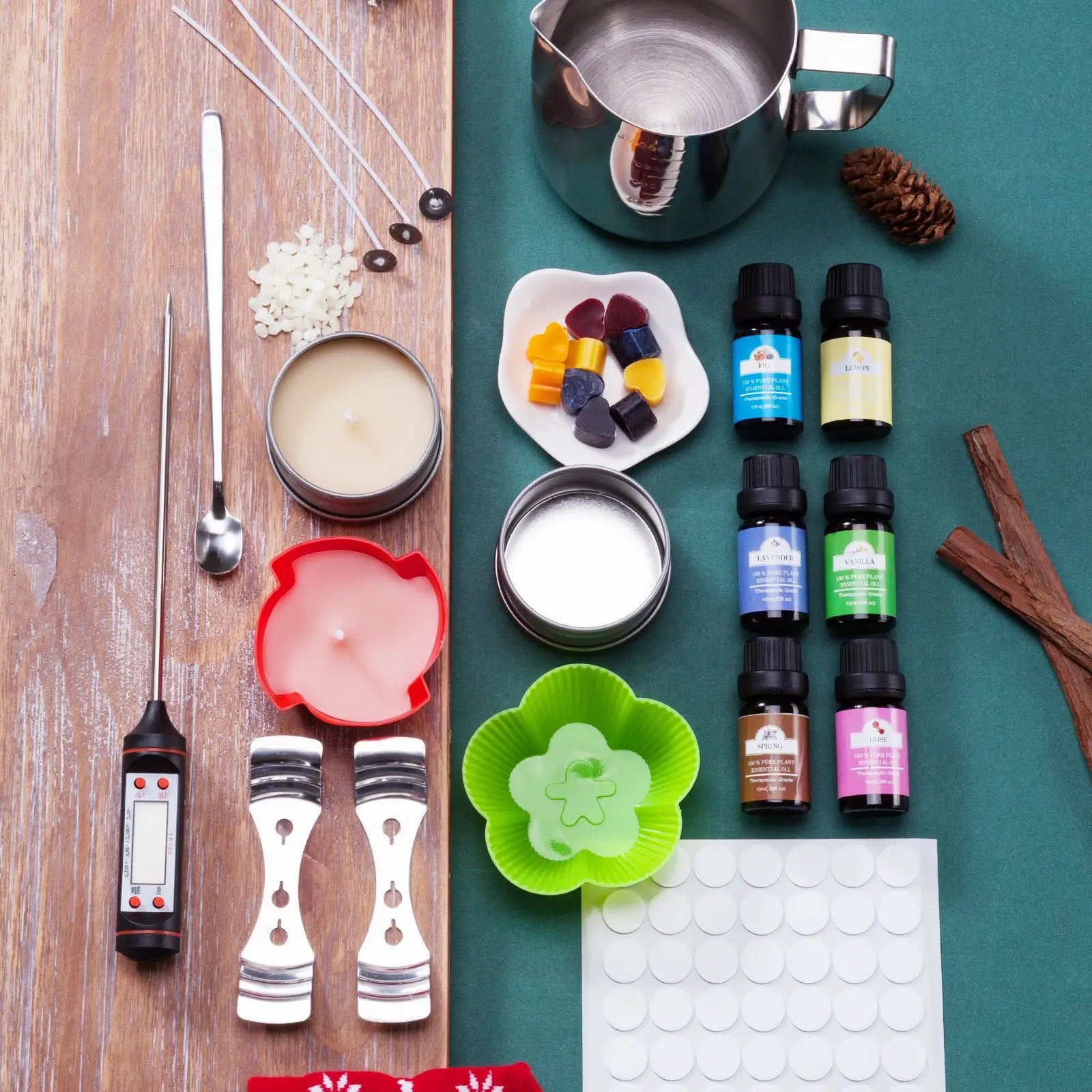 DIY Candle Kit Soy Bean Wax Candle Making Supplies Handmade Aromatherapy Beeswax Crafts Handmade Gifts Candle Making Tool Sets