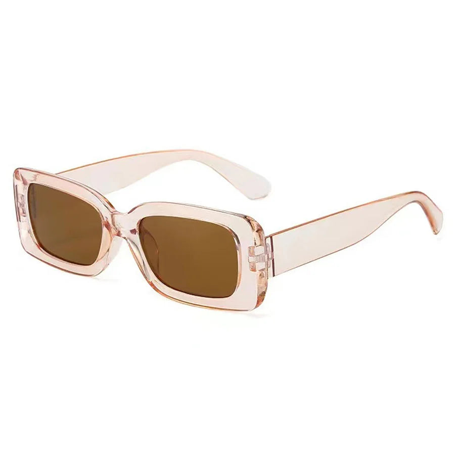 2 Pairs Unisex Trendy Square Sunglasses, Fashion Decorative Glasses For Daily Wear