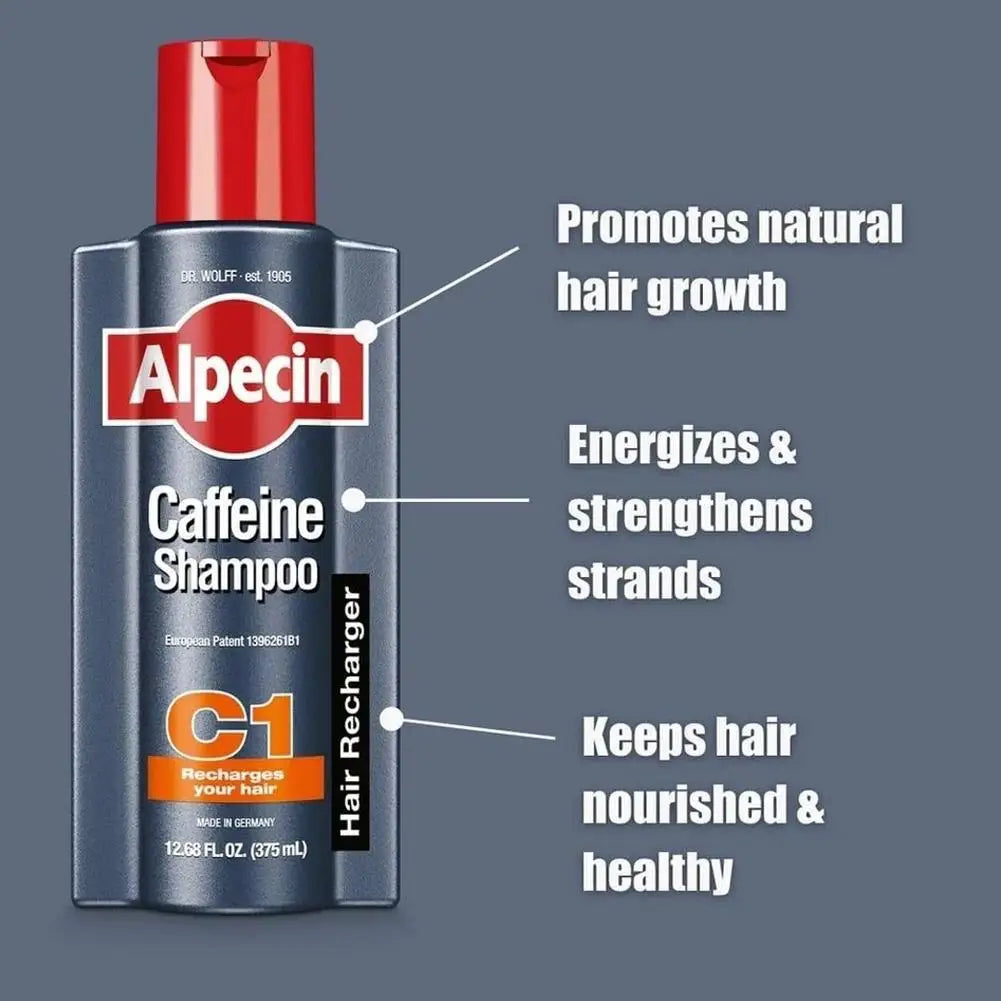 Alpecin Caffeine Shampoo Natural Coffee Extract Strengthen Hair Roots Deep Cleaning Oil Control Repair Damage Hair Care Shampoo