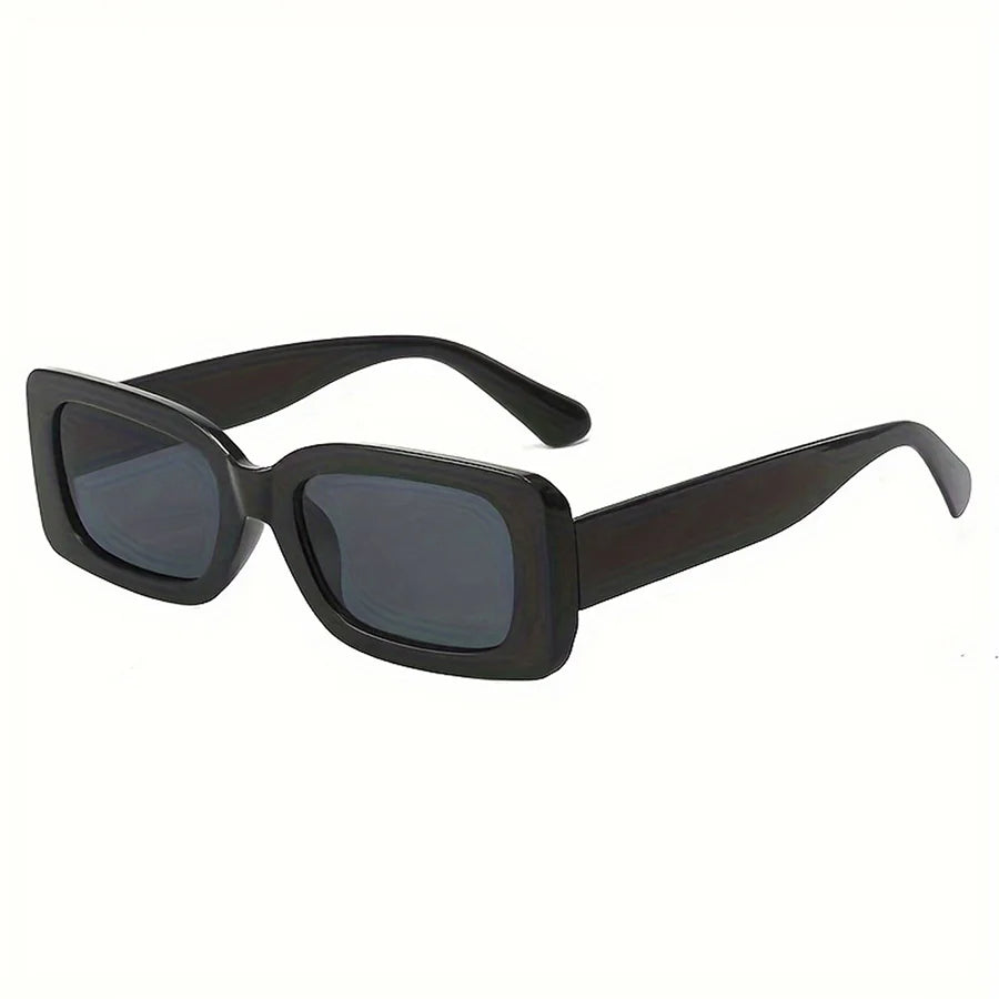 2 Pairs Unisex Trendy Square Sunglasses, Fashion Decorative Glasses For Daily Wear