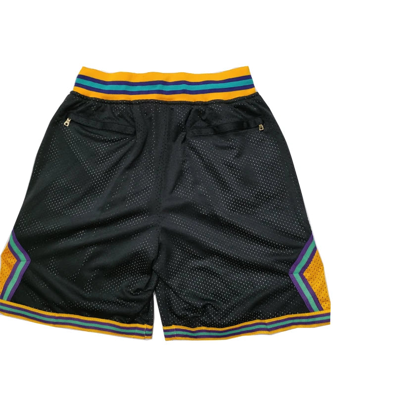 Basketball shorts Mighty Ducks Four pockets Sewing embroidery outdoor sport Beach pants train ventilation Black Green movie 2024