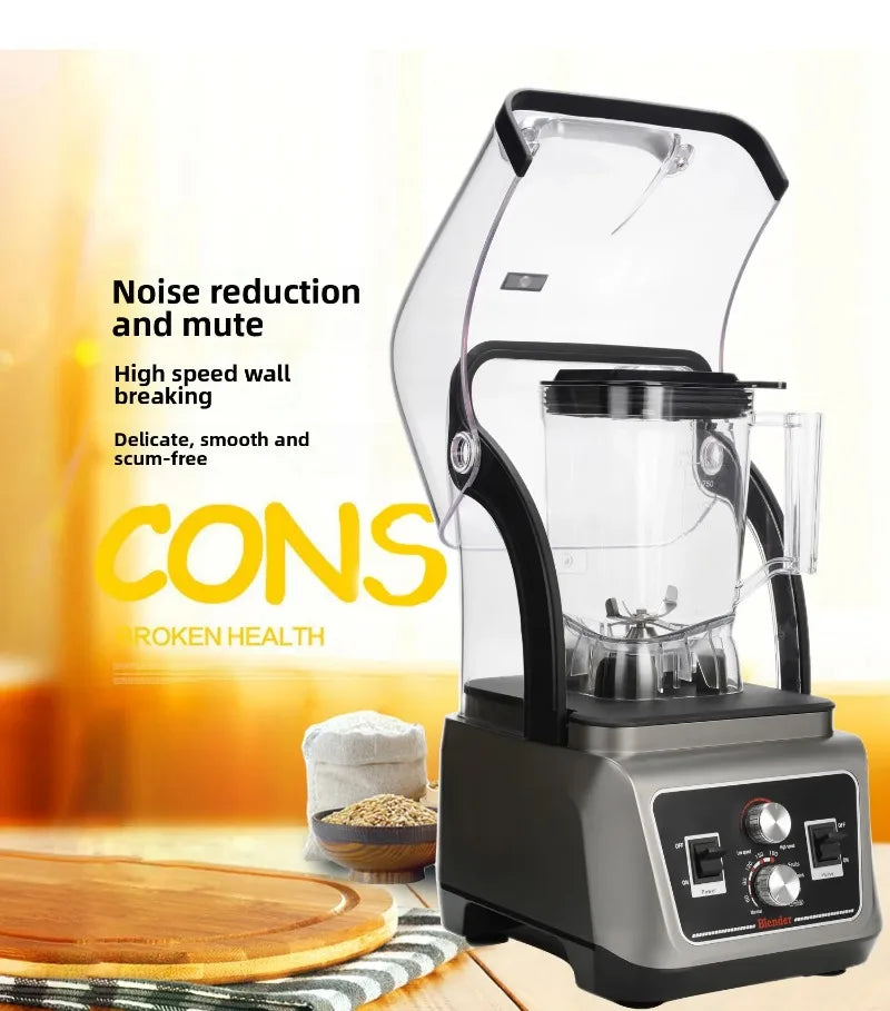 2L Blender Smoothie Maker Ice Crushing Machine,Household Ice Shaver Small Commercial Blender for Smoothies Protein Shakes Drinks