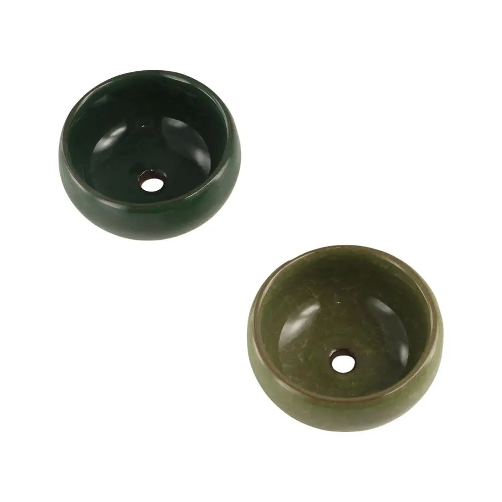 Durable Breathable Ice-Crack Glaze Ceramic Flowerpots Thickened Perforated Succulent Flowerpot Mini Cute Plants Planter Office