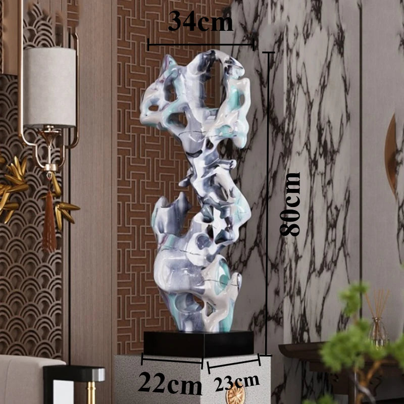 Creative Sculptures Aesthetic Sculpture Home Decoration Luxury Modern Figurines Interior Ornaments Living Room Decor Accessories