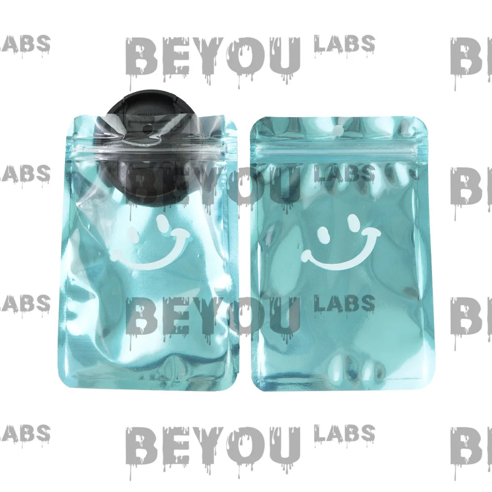 3.5g Plastic Standing Opp Pouches Matte Laser Smell Proof Zipper Self Sealed 1G Aluminum Foil Packaging Cookie Gummy Chocolate