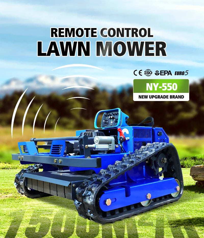 Customized Zero-Turn Discounted Lawn Mower - Remote-Controlled All-Terrain Self-Propelled Robot with 550mm Cutting Width