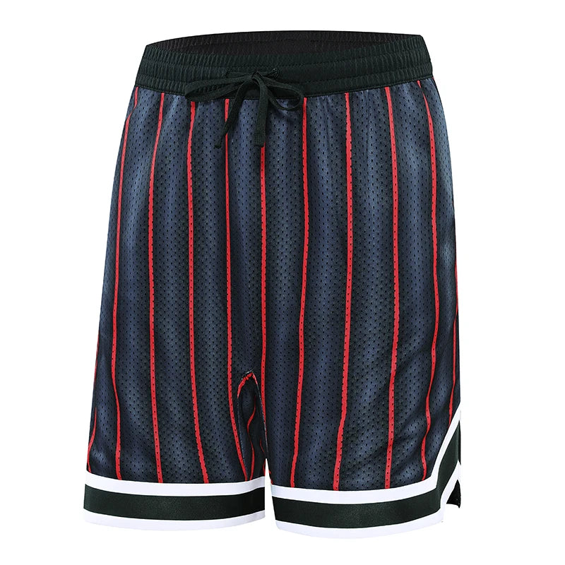 Boys Basketball Running Sports Loose Plus Size Shorts Tie With American Street Print Five Points Big Pants Gym Training