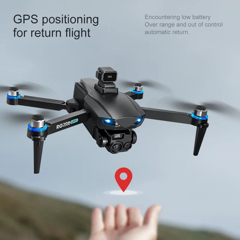 Drone Professional GPS 8K HD Dual Camera RC Drones with Screen 5G WIFI Image Transmission FPV Aerial UAV Obstacle Avoidance Dron