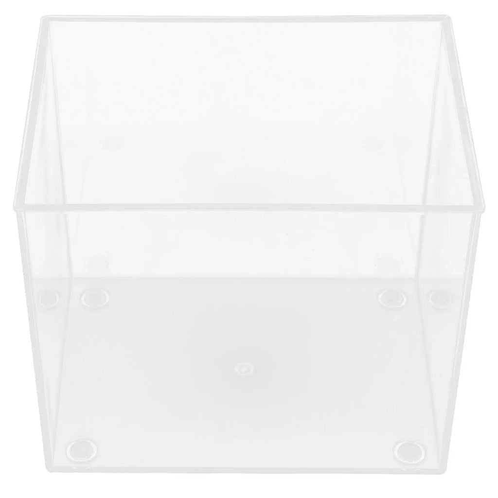 Desktop Aquarium Small Fish Tank for Betta Rimless Clear Plastic Tank Household Multi-Use Aquarium for Indoor Decoration