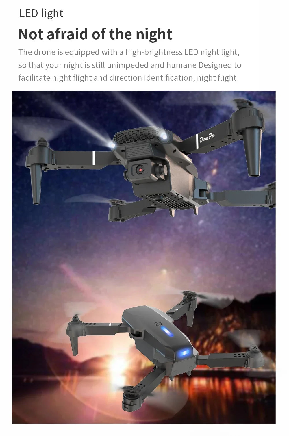 2026 New E88 Drone offers foldable design big screen 8K dual camera GPS brushless motor obstacle avoidance for RC toys gifts