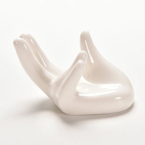 1PC White Porcelain Ceramic Air Plant Tillandsia Holder Flower Office Desk Decor Chic Home Decoration Garden Ornaments 8x5x4.7cm