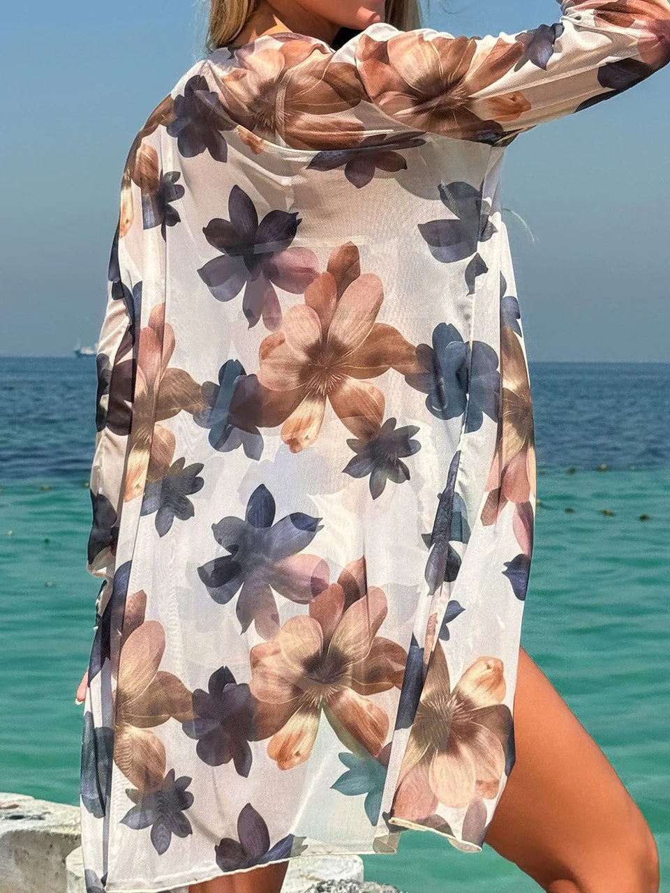 3 Pieces Tie Dye Bikinis Swimsuit 2025 New Women Drawstring Front Swimwear Female High Waist Shorts Bathers Swim Suit Beachwear