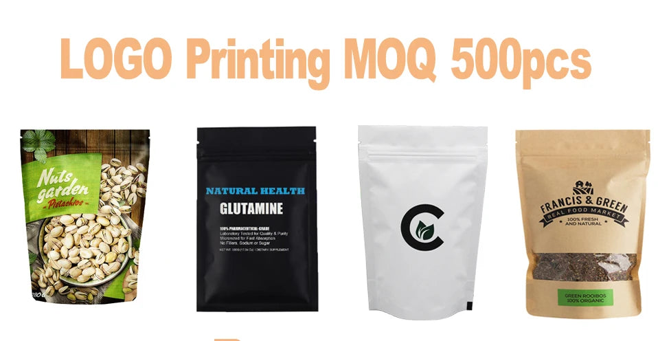 100pcs Matte Double Sided Mylar Flat Zip Lock Package Bags 10x15cm Heat sealable Plastic Zip Bags Pouches with Hang Hole