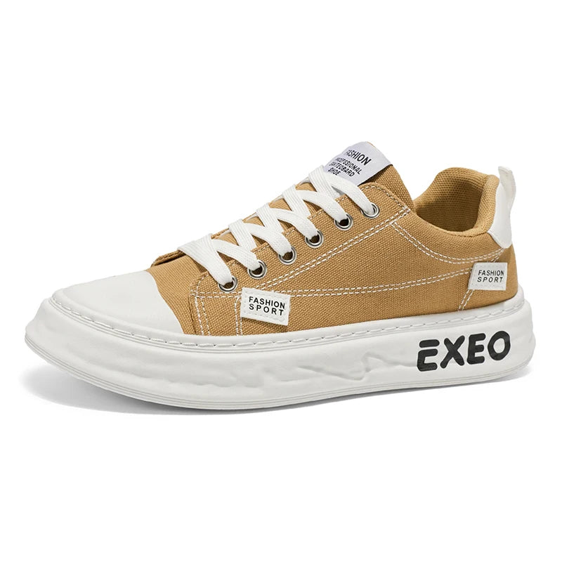 Casual Sneakers Sporty Design Trendy Flat Men's Canvas Shoes Breathable Low-Top Footwear Summer Winter Spring Autumn Wear