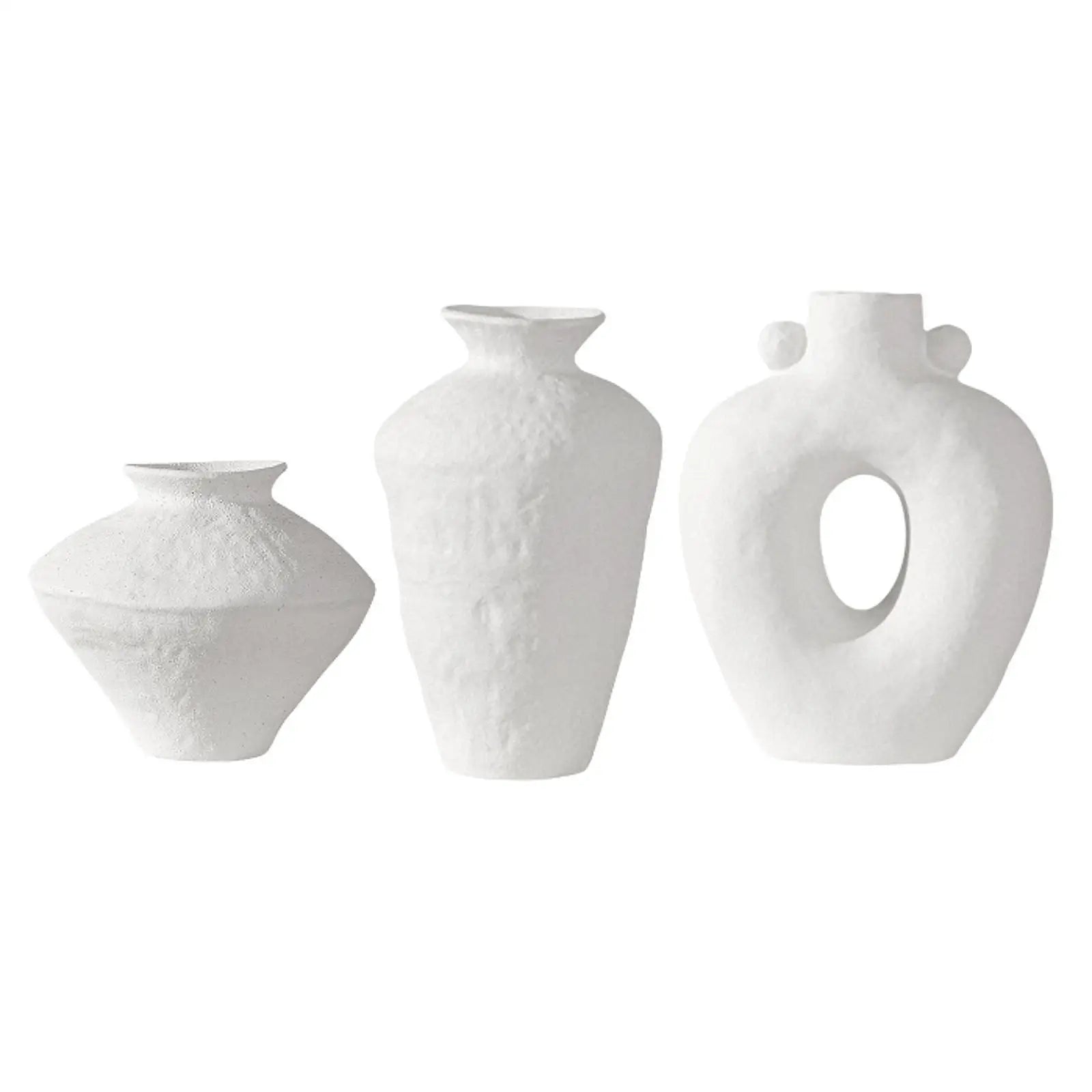 Ceramic Flower Vase,Minimalism Style Decoration,Nordic Style Modern Flower Pot,Art Vase for Desk Office Table Decoration