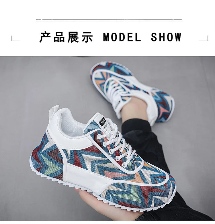 Chunky Sneaker Plus Size 45 46 47 48 Men Designer Shoes Fashion Casual Leather Mesh Breathable Increased Internal Platform Shoes