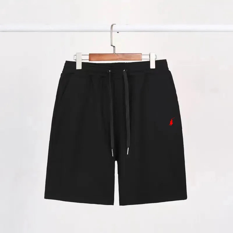 2026Summer casual men's shorts, POLO sanitary pants, solid color sports pants, casual vacation, loose fit