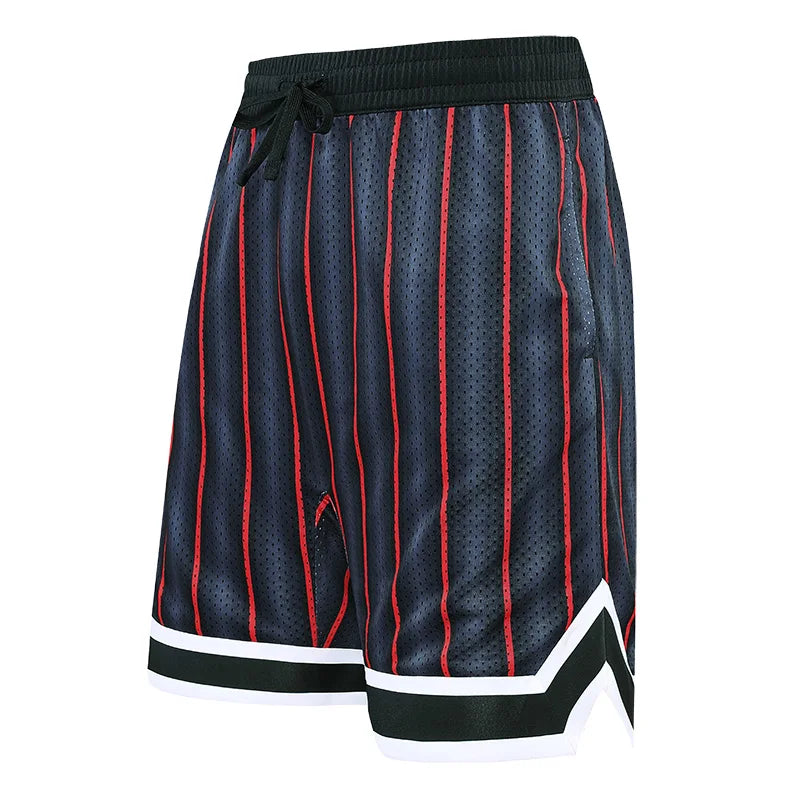 Boys Basketball Running Sports Loose Plus Size Shorts Tie With American Street Print Five Points Big Pants Gym Training