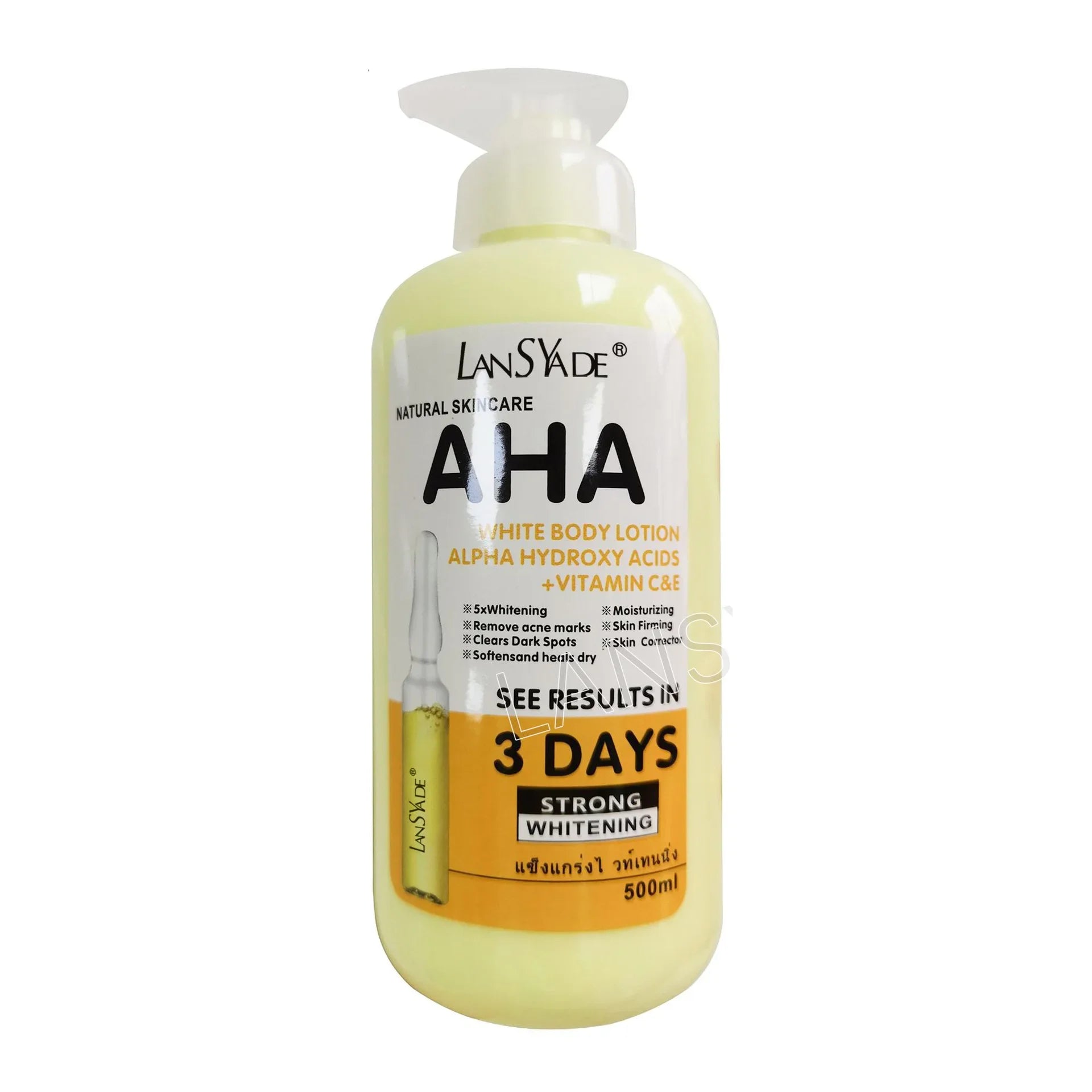 Body Lotion AHA Hydroxy Acid & VC Moisturizing Brightening Body Lotion Nourishing Moisturizing Skin Skin Care Products 500ml