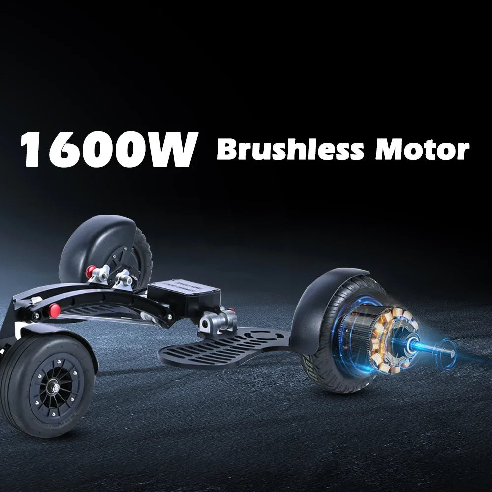 Eswing 2025 Four Wheel Stand up Golf Buggy 10 Inch 1600W Electric Golf Cart Folding Trolley Golf Scooter for Golf Courses