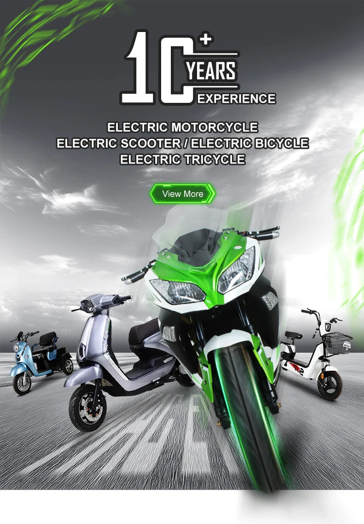 Adult Leisure High Speed Electric Motorcycle Two Wheel 48/60/72 Volt 1000W 1500W 2000W Adult Electric Scooter