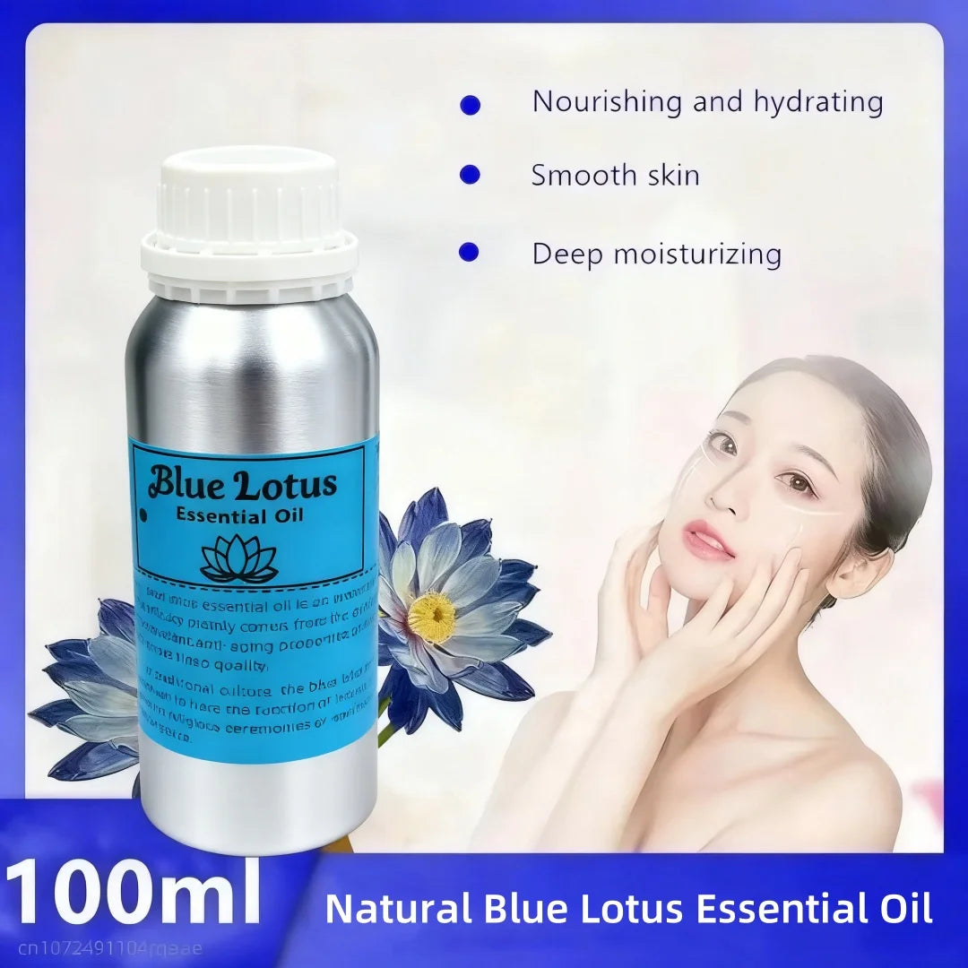 Aromatherapy Pure Natural Blue Lotus Fragrance Oil for Handmade Soap, Skin Safe, Perfume Diy, Candle Making Supplies