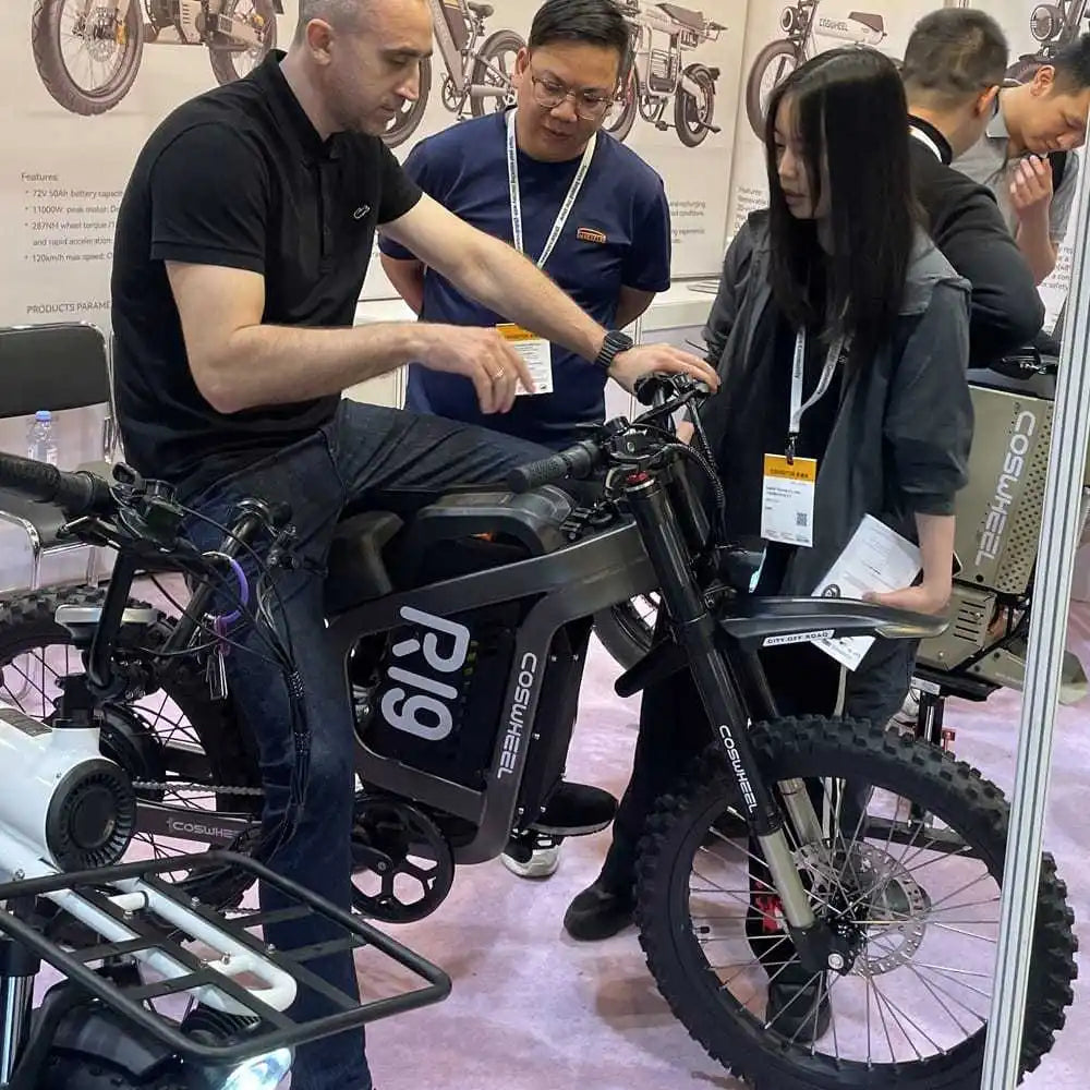 COSWHEEL R19 Electric motorcycle 6000W 72V 40ah 85km/h Lithium Battery Adult Mountain Ebike Electric Motorcycle