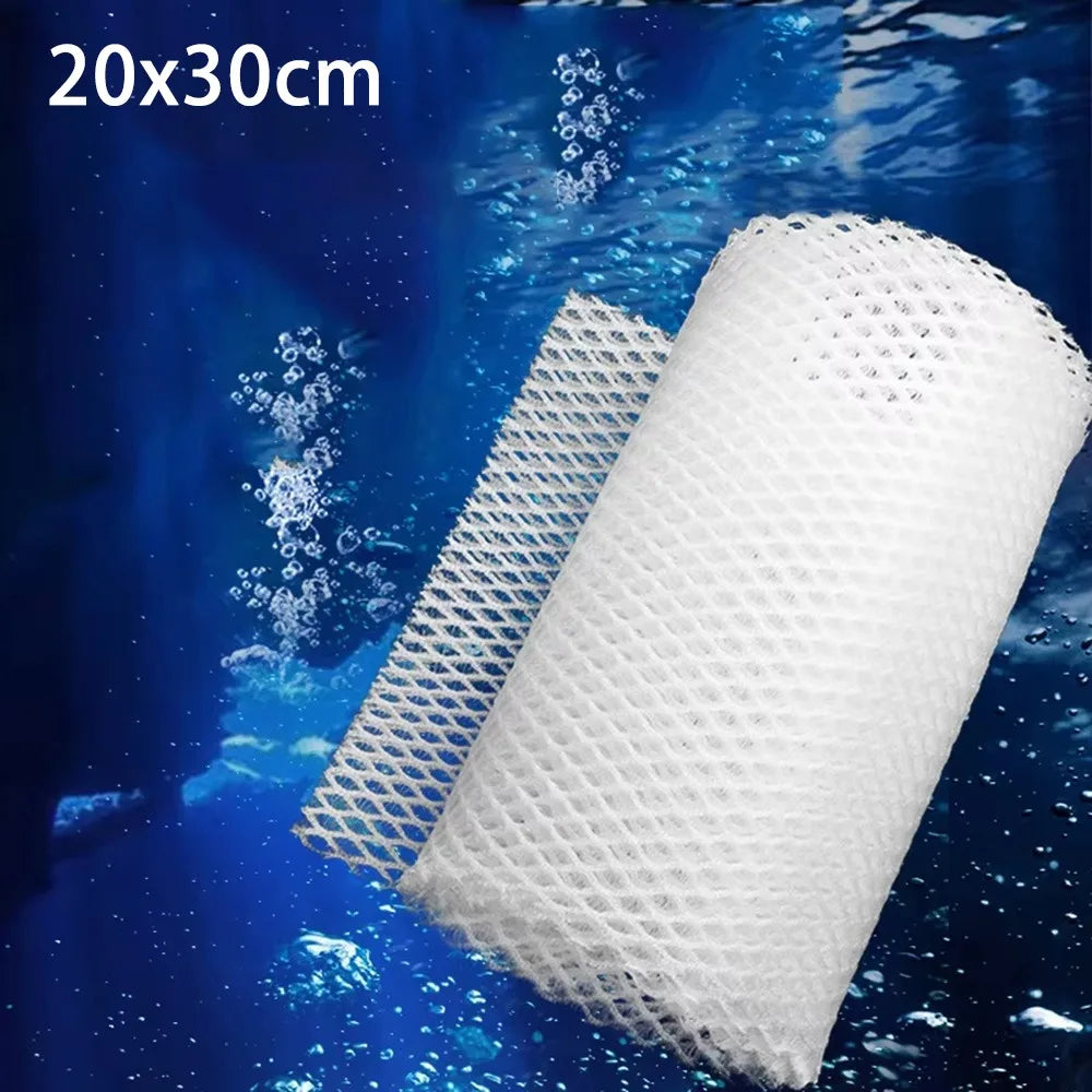 3D Aquarium Filtration Fiber Prevent Water Blockage Fish Tank Biochemical Filter Practical Bio Sponge Pad Skimmer Supplies