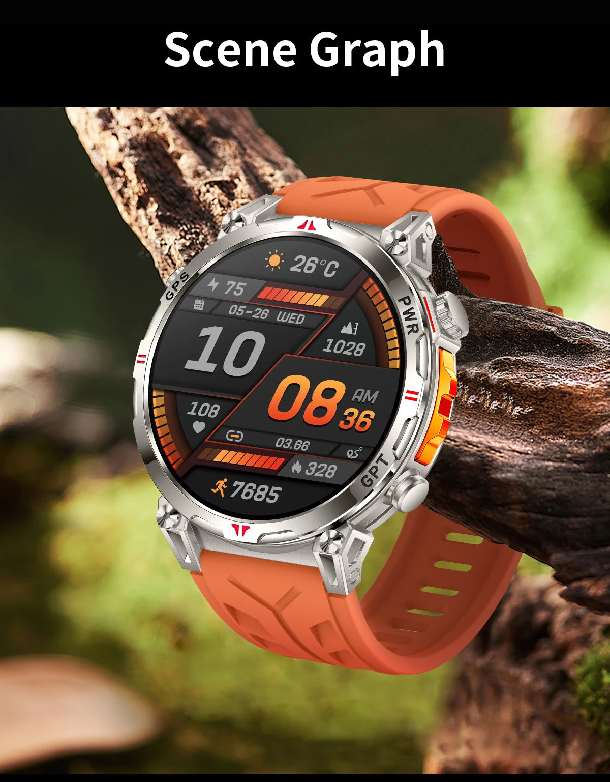 2026 New Outdoor GPS Sports Smartwatches Men Compass 10ATM Waterproof 24/7 Health Monitoring Chat GPT Bluetooth Call Smart Watch