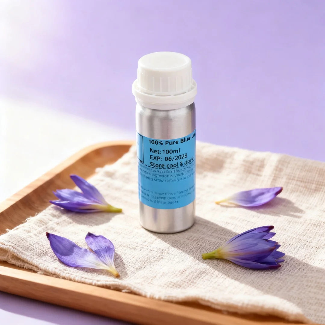 Aromatherapy Pure Natural Blue Lotus Fragrance Oil for Handmade Soap, Skin Safe, Perfume Diy, Candle Making Supplies