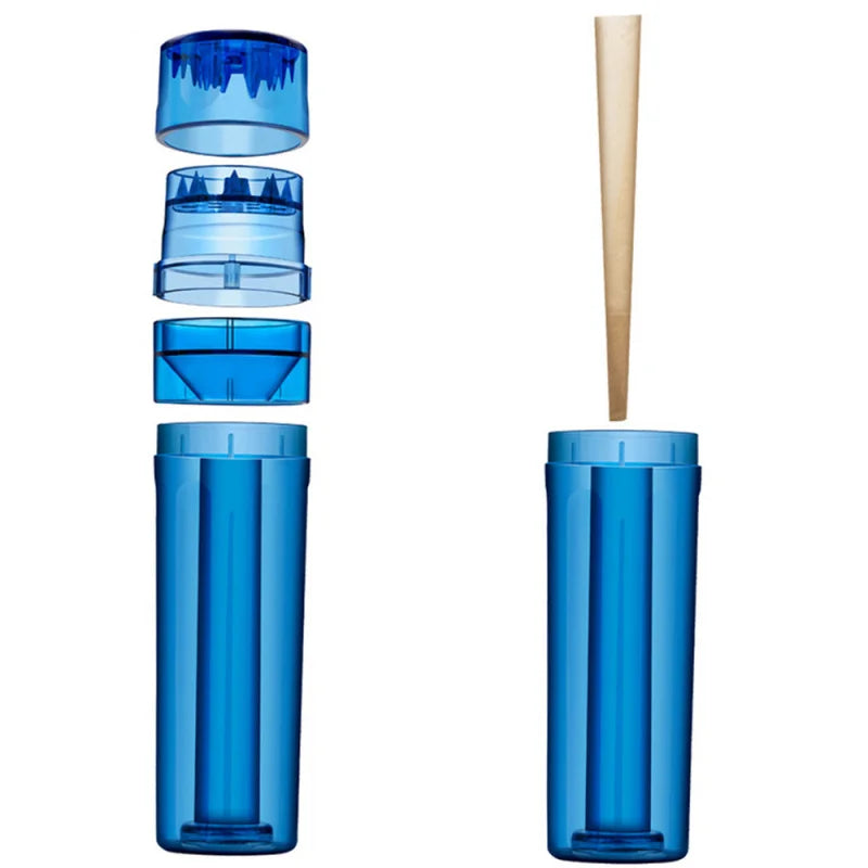 1PC Plastic Grinder Jar PC Smoking Device All-in-One