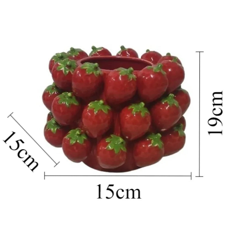 Ceramic Flower Pot Indoor Flowerpots Large Luxury Decorative Table Flowerpot Pretty Modern Cute Elegant Vase Garden Accessories
