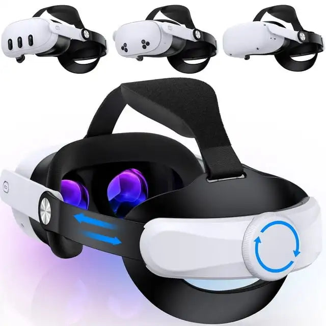 Beboncool Comfort Head Strap for Meta 2/3/3S–Precision-Adjustable Upgrade Headset Strap for VR with Flip Visor & Washable Design